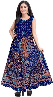 cotton maxi dresses flipkart