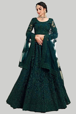 Buy Green Lehenga Cholis Online at Best 