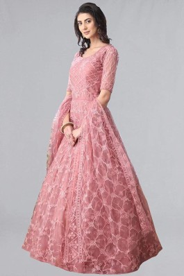 pink gown flipkart