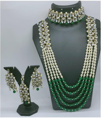 green jewellery set flipkart