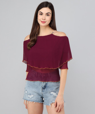 transparent tops flipkart