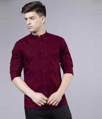 Maroon Mens Shirts - Buy Maroon Mens 