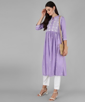 chikan kurta design