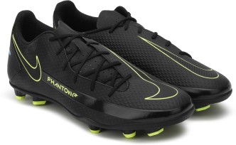 black nike shoes football