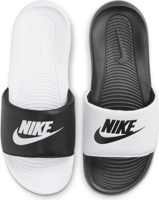 nike slippers gray