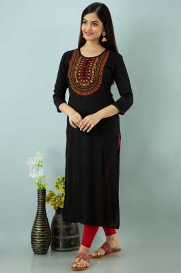 Embroidered Kurtis Buy Embroidery Kurtis Online At Best Prices In India Flipkart Com