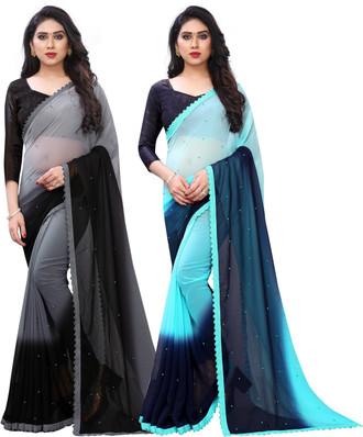 plain saree flipkart