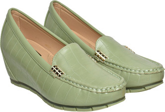 light green loafers