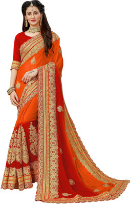 flipkart stone work saree