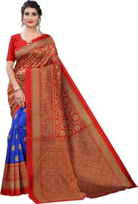 Half And Half Silk Sarees Buy Half And Half Silk Sarees Online At Best Prices In India Flipkart Com