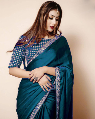 online shopping saree with designer blouse