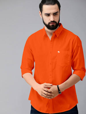 Orange Mens Casual Shirts - Buy Orange 