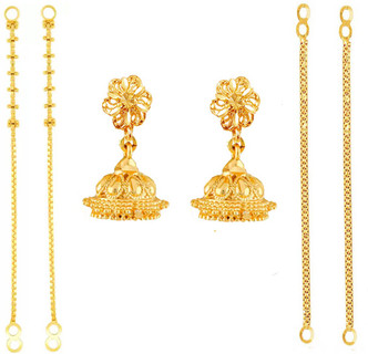 3 Gram Gold Earrings - Buy 3 Gram Gold 