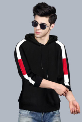mens black and white sweatshirt