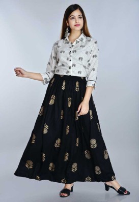 simple skirt top designs