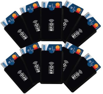 PX07 Black Cartes de crédit Protector Pendant Le Voyage ou daffaires Mengshen RFID Blocking Wallet/Case/Holder 