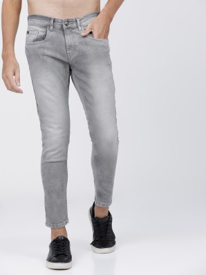 grey white jeans