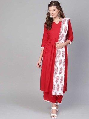 flipkart suit plazo