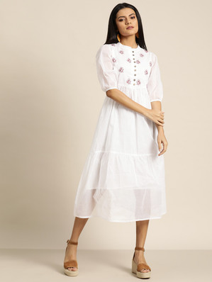 midi dress online flipkart