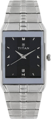 titan silver watch