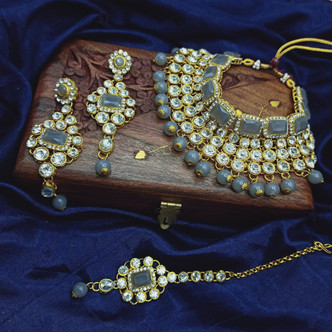 Grey Jewellery Sets - Buy Grey 