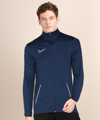 nike jacket blue and black