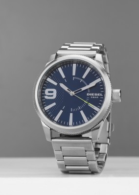 mens silver diesel watch