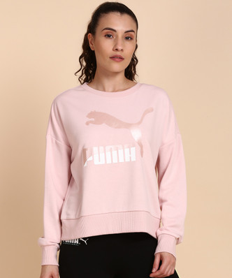 pink puma sweater