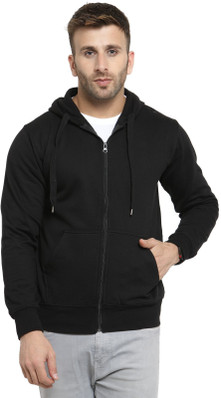 black sweatshirt jacket