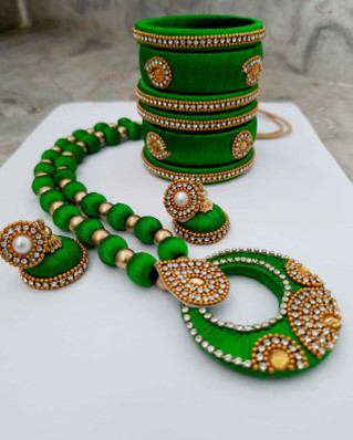 Silk Thread Necklaces - Buy Silk Thread 