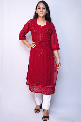 limeroad georgette kurtis