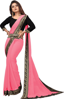 plain saree flipkart