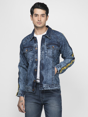 fugazee faux fur denim jacket