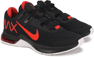 nike shoes black red