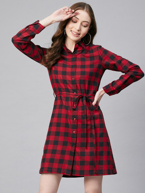 Checkered Womens Dresses - Buy 