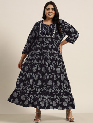 flipkart plus size dresses