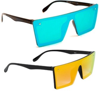 dervin flat design rectangular sunglasses