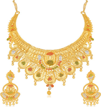 1 Gram Gold Necklace Sets - Buy 1 Gram 