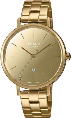 casio rose gold watch women's