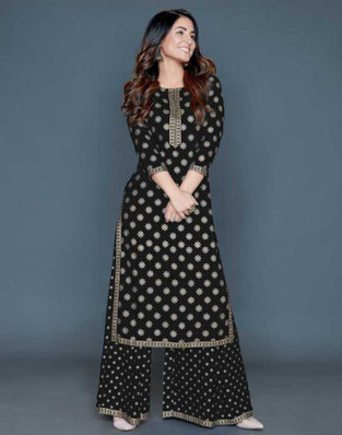 Long Kurtis With Palazzo Pants - Buy 