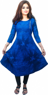 denim frock kurti