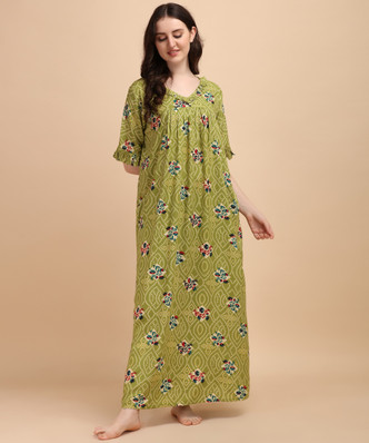 Cotton Nighties - Cotton Night Dresses 