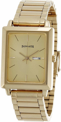 Sonata gold watch price clearance