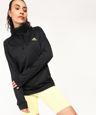 womens black and white adidas hoodie