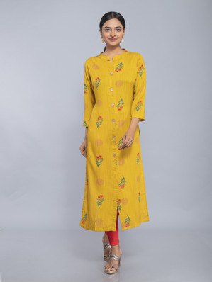 Yellow Kurtis - Buy Yellow Kurtas 