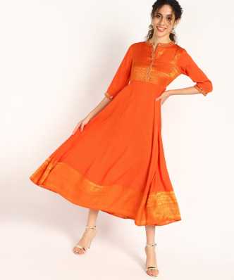 Orange Womens Dresses - Buy Orange Womens Dresses Online at Best Prices In  India | Flipkart.com