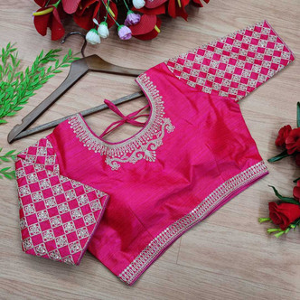 Pink Blouse Designs - Buy Pink Blouse 