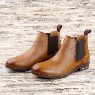 infant tan chelsea boots