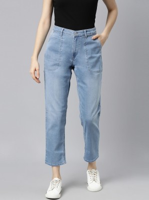 Damen Bekleidung Jeans Capri-Jeans und cropped Jeans FRAME Denim Halbhohe Cropped-Jeans in Weiß 