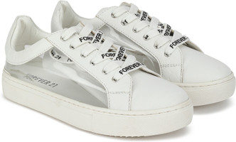 forever 21 white platform sneakers